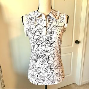 LILY’S of BEVERLY HILLS Sleeveless Ruffled Top—XS